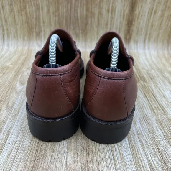 Gucci Horsebit Loafers Women's Size 8.5 B Leather Casual Brown Shoes Low Top