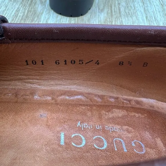 Gucci Horsebit Loafers Women's Size 8.5 B Leather Casual Brown Shoes Low Top