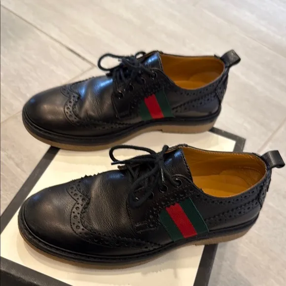 Gucci kids’ Darby Brogues Dress Shoes