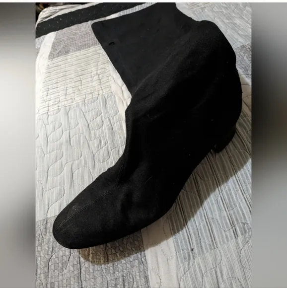 GUCCI LEATHER BLACK SUEDE HIGH BOOTS