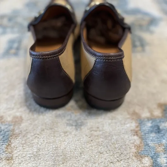 Gucci Men's Tan and Brown Loafers Size 9