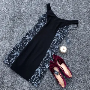 Guess black lace dress