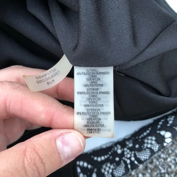 Guess black lace dress