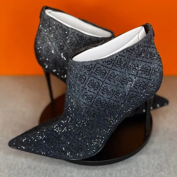 Guess Fazzie 2 Heel Bootie Ombre Black Blue Sparkle Size 9 M