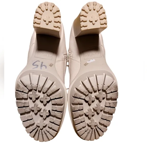 Guess Manners Ivory heel boots