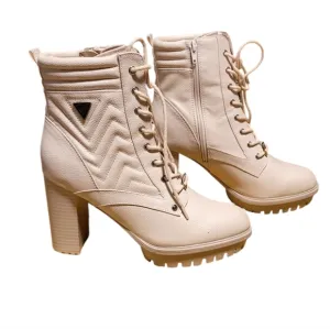 Guess Manners Ivory heel boots
