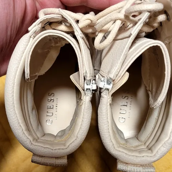 Guess Manners Ivory heel boots