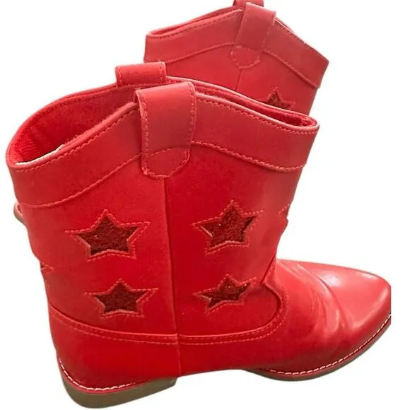Gymboree 𝅺red western boots