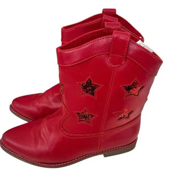Gymboree 𝅺red western boots