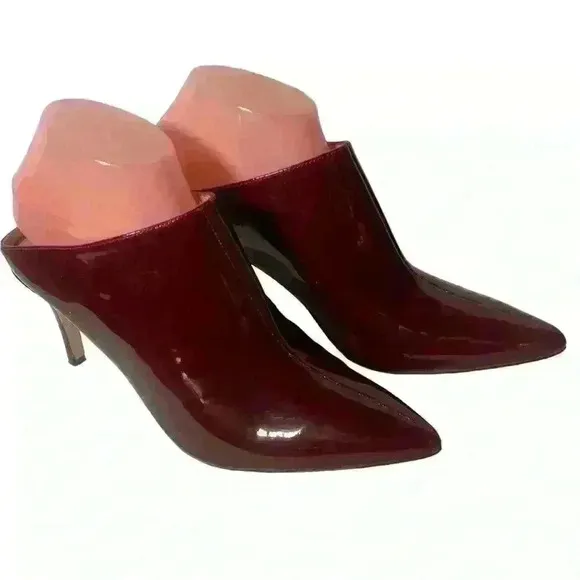 Halogen Atlantic-Pacific Black Andi Stiletto Pointy Toe Mule Shoes 8 M