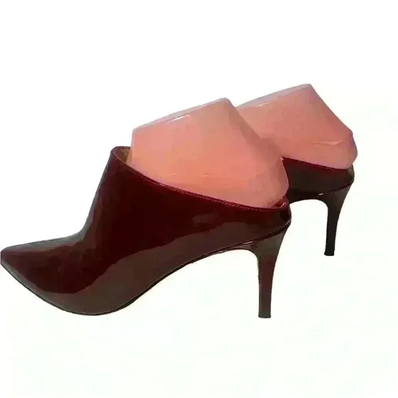 Halogen Atlantic-Pacific Black Andi Stiletto Pointy Toe Mule Shoes 8 M