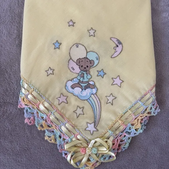 Handmade Yellow Baby Outfit Set with Embroidery