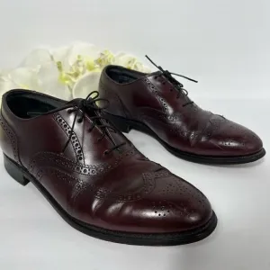 Hanover Mens Wingtip Dress Shoes size 11 Burgundy