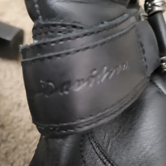 Harley-Davidson Marissa Platform Heeled Boots Full Grain Leather Boots S…