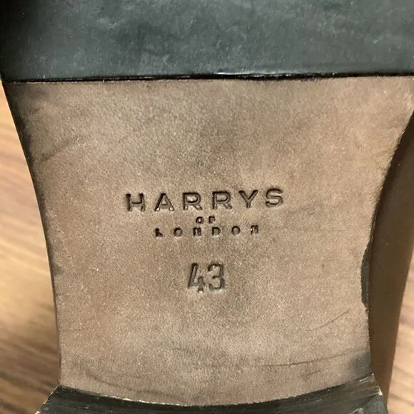 Harry’s of  London Brown Leather Derby Lace Up Mens Shoes. Size 43/US 11.