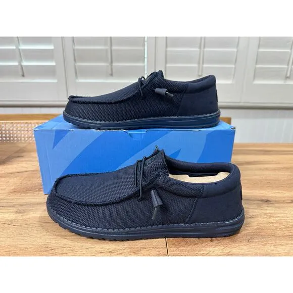 Hey Dude Wally Funk Mono Slip-On Casual Shoes Navy Blue Size 11 M 44 EU NIB