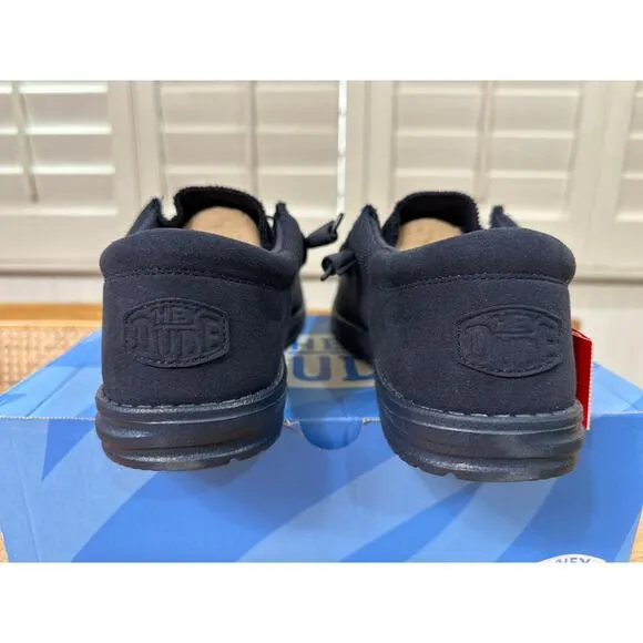 Hey Dude Wally Funk Mono Slip-On Casual Shoes Navy Blue Size 11 M 44 EU NIB