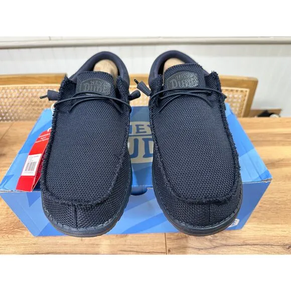 Hey Dude Wally Funk Mono Slip-On Casual Shoes Navy Blue Size 11 M 44 EU NIB