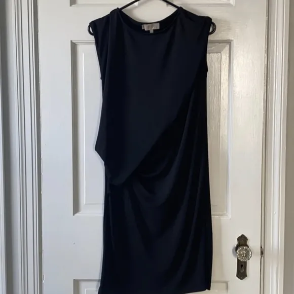 Hobbs London Black Ruched Chelsea Dress