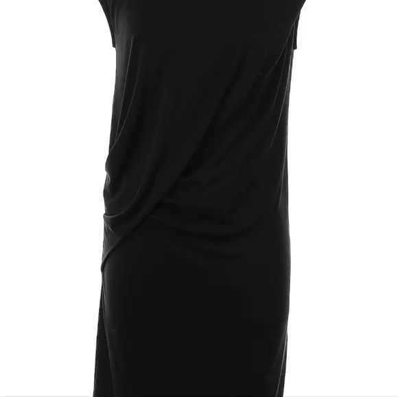 Hobbs London Black Ruched Chelsea Dress