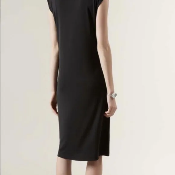 Hobbs London Black Ruched Chelsea Dress