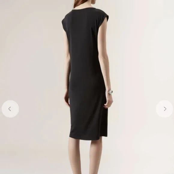 Hobbs London Black Ruched Chelsea Dress