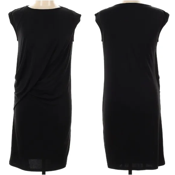 Hobbs London Black Ruched Chelsea Dress