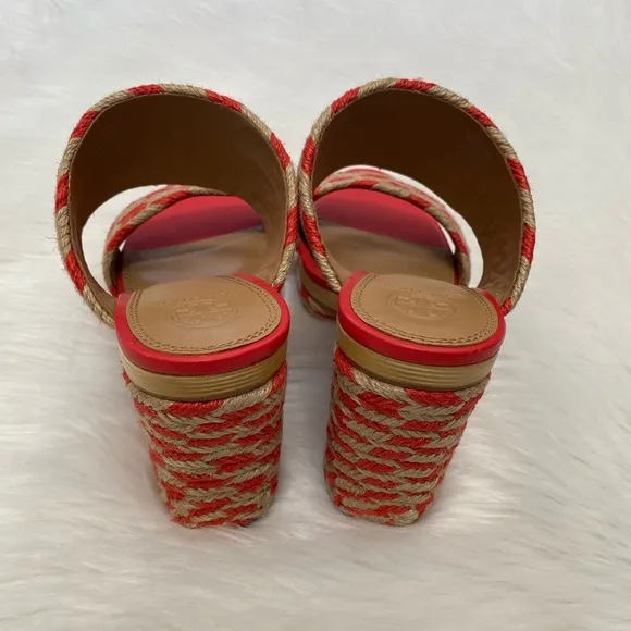 🎉HOST PIC🥳-TORY BURCH Orange Lola Sandals 10.5B