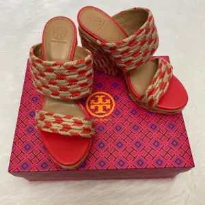 🎉HOST PIC🥳-TORY BURCH Orange Lola Sandals 10.5B
