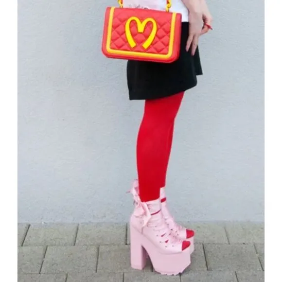 🦋🔥💋HOT ITEM! 💋🦋🔥Dolls Kill x Y.R.U.  Ballet Bae Platforms in Pink