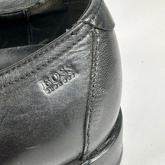 Hugo Boss Shoes Men’s Size 10 Vero Cuoio Oxford Black Leather Dress