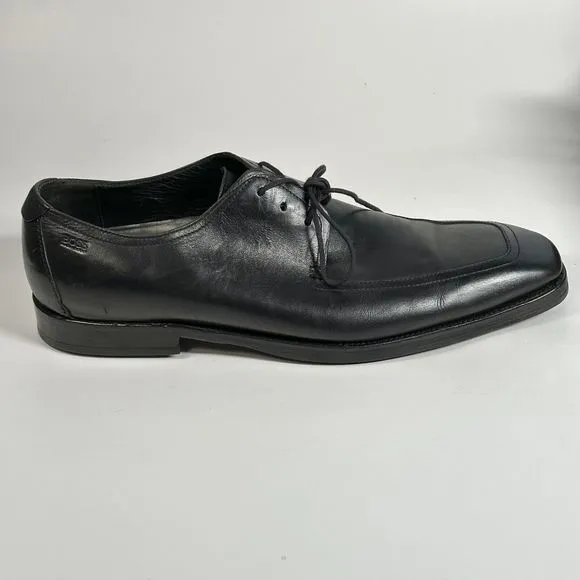 Hugo Boss Shoes Men’s Size 10 Vero Cuoio Oxford Black Leather Dress