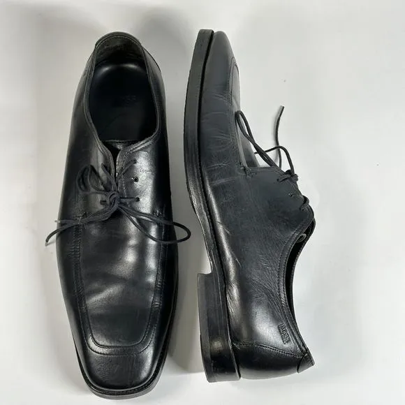 Hugo Boss Shoes Men’s Size 10 Vero Cuoio Oxford Black Leather Dress
