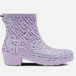Hunter Dawn Low Heel Rider Coral rain boots size 6.