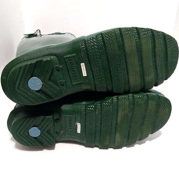 Hunter Original Tall Boots, Green, Size 8| EUR 39