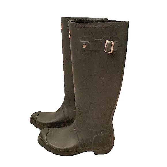 Hunter Original Tall Rain Boots for Women US 6 Black Classics Spring trending