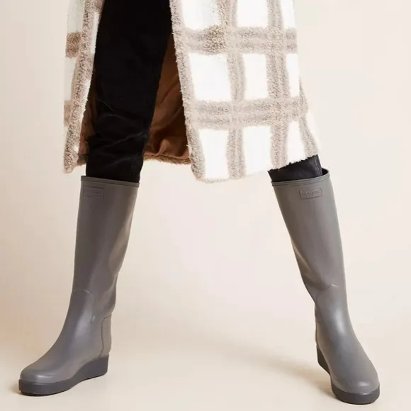 Hunter Refined Tall Platform Rain Boots