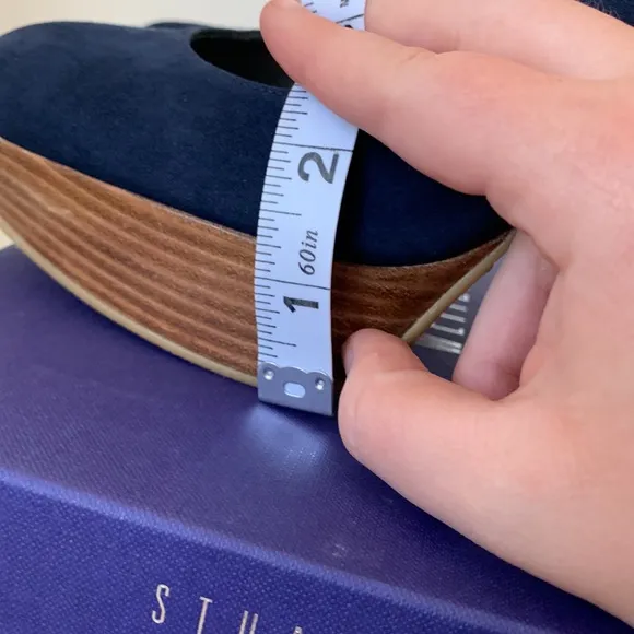 IOB Stuart Weitzman Blue Suede Stiletto Pumps