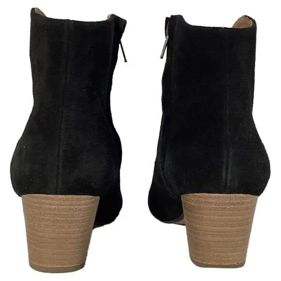 Isabel Marant Dicker Booties in Black Suede