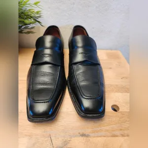 Italian  Vero Cuoio Flecs Loafer Bufalo Nero Men's  Dress Shoes size 45 Us 13‎