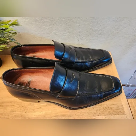 Italian  Vero Cuoio Flecs Loafer Bufalo Nero Men's  Dress Shoes size 45 Us 13‎