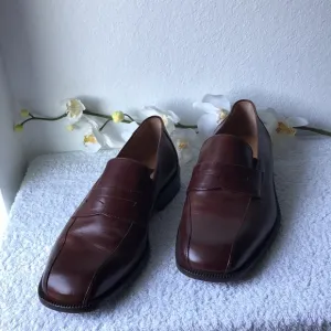 Italy Zillioni Men Dress brown leather Shoes Size 8.5