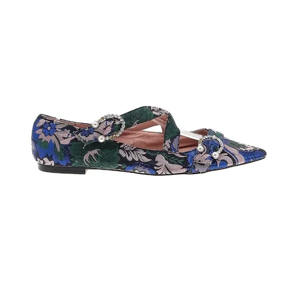 J Crew Brocade Ballet Flats