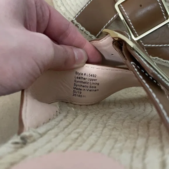 J. Crew Cross Strap Espadrille Slides Sandals Size 10.5
