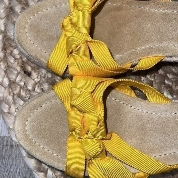 J. Crew daisy Espadrille wedge sandals size 6 NWT