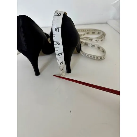 J. Crew Heels 8 Satin Peep Toe Twist Front Quiet Luxury Preppy Chic Old Money