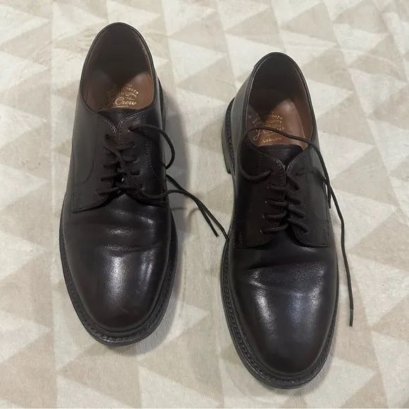 j crew mens ludlow derby dress shoes black