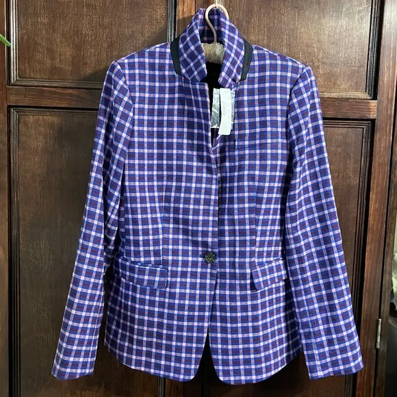 J CREW PLAID REGENT BLAZER SIZE 8 NWT   THE SHOES SIZE 7 NWOT