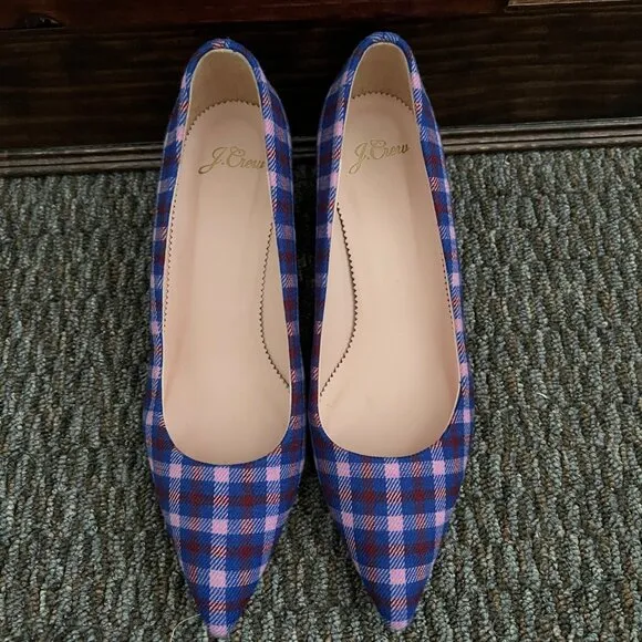 J CREW PLAID REGENT BLAZER SIZE 8 NWT   THE SHOES SIZE 7 NWOT