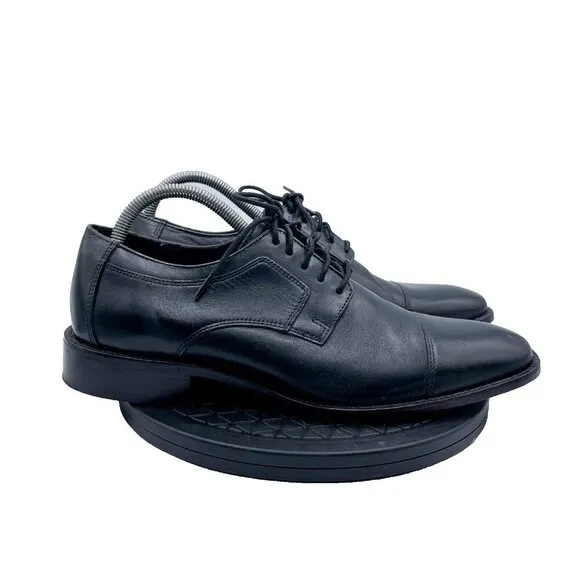 J Murphy by Johnston &amp; Murphy Oxfords Dress Shoes Mens Size 9M Black Leather